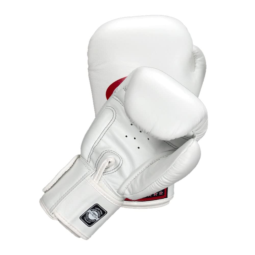 Twins Boxing Muay Thai Training Sparring Gloves (White,10 oz